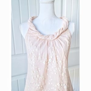 Ann  Taylor Loft Pink Sequined Top